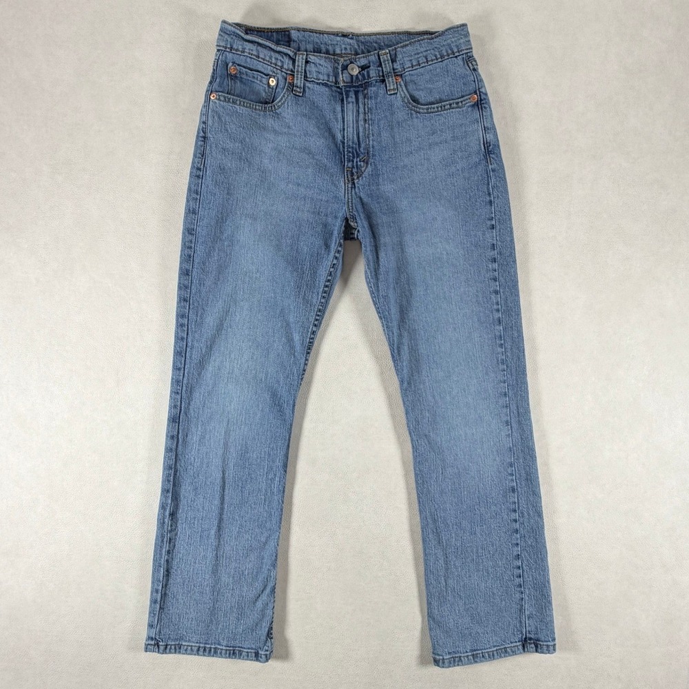 Levis 527 Slim Bootcut Jeans Mens 30x30 Medium Wash Blue Stretch 05527-0672